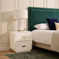 DELGARDO HAMPTON STYLE 2-DRAWER BEDSIDE TABLE WHITE