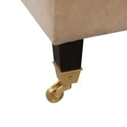 ORVIL-3-SEATER SOFA TAUPE VELVET