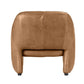 ANDERS TOP GRAIN COW LEATHER ARMCHAIR LIGHT BROWN