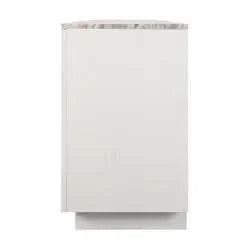 HAMPSHIRE RIVER BROWN MARBLE/WHITE OAK 4-DOOR BUFFET/SIDEBOARD