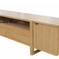 IBARRA SOLID & VENEER BLUE GUM TIMBER  ETU TELEVISION UNIT 2 DOORS 2 DRAWERS NATURAL