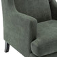 SILAS WINTER MOSS CHENILLE WING BACK ARMCHAIR/OCCASIONAL CHAIR
