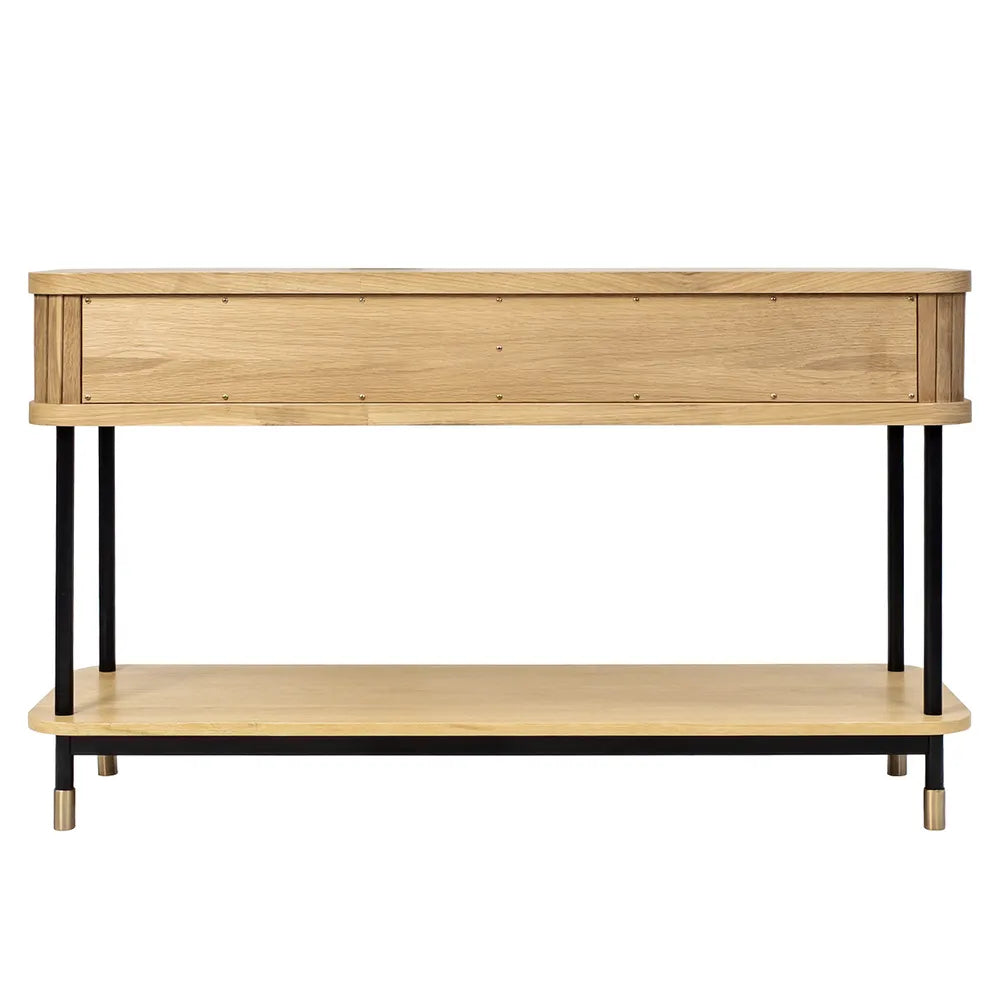 PEMBROKE OAK 2-DRAWER CONSOLE TABLE/HALL TABLE NATURAL