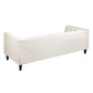 CLANCY-3-SEATER TUFTED SOFA NATURAL LINEN