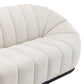 MADELEY 2.5-SEATER CHENILLE SOFA CREAM