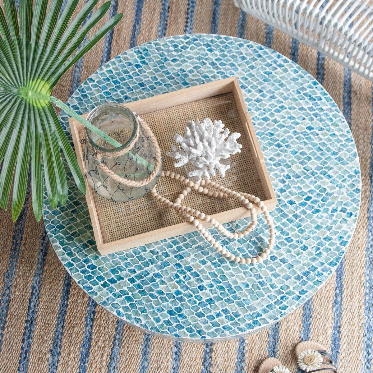 CONCH ROUND SHELL COFFEE TABLE