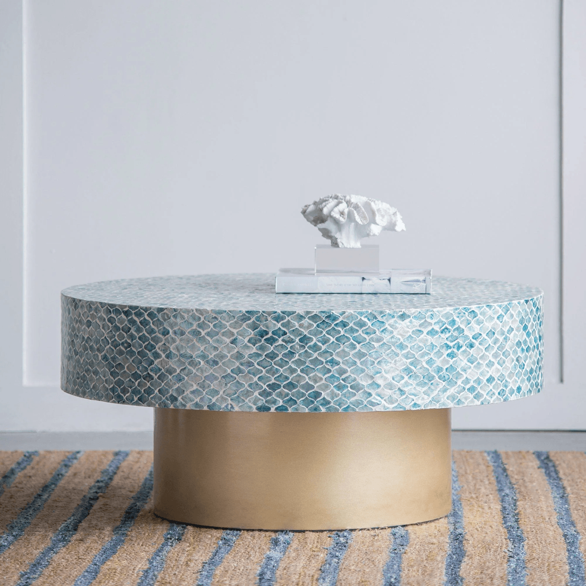 CONCH ROUND SHELL COFFEE TABLE