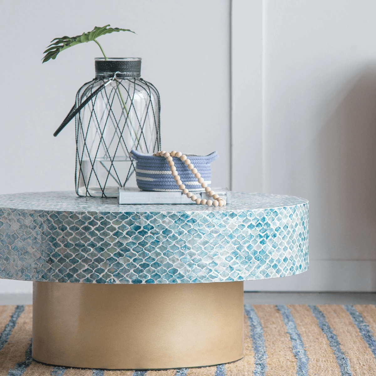 CONCH ROUND SHELL COFFEE TABLE