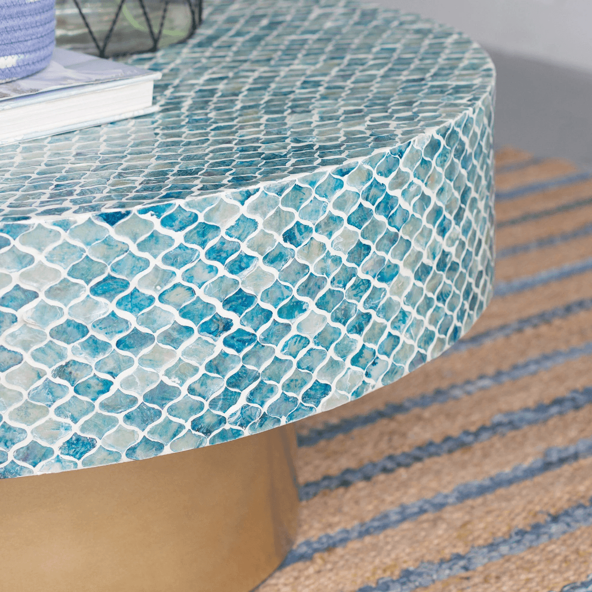 CONCH ROUND SHELL COFFEE TABLE
