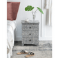 SANTA FE SIDE SHELL INLAY 3 DRAWER SIDE TABLE/BEDSIDE TABLE - MyChocolateWood