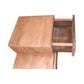 STANLEY RECYCLED RUSTIC 2 DRAWER CUBE SIDE TABLE/LAMP TABLE TEAK