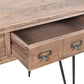 BOSWORTH OLD ELM PHARMACY  HOME OFFICE DESK BLACK & NATURAL