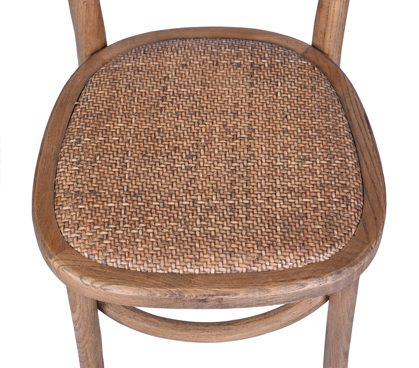 DUMAS SOLID OAK & RATTAN DINING CHAIR NATURAL