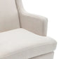 SILAS PEARL CHENILLE WING BACK ARMCHAIR/OCCASIONAL CHAIR