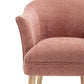 ELMORE CHENILLE FABRIC TUB CHAIR/OCCASIONAL CHAIR CORAL