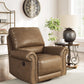 EMBER FAUX LEATHER 1 SEATER RECLINER ARMCHAIR/ROCKING CHAIR BROWN