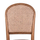 DUMAS SOLID OAK & RATTAN DINING CHAIR NATURAL