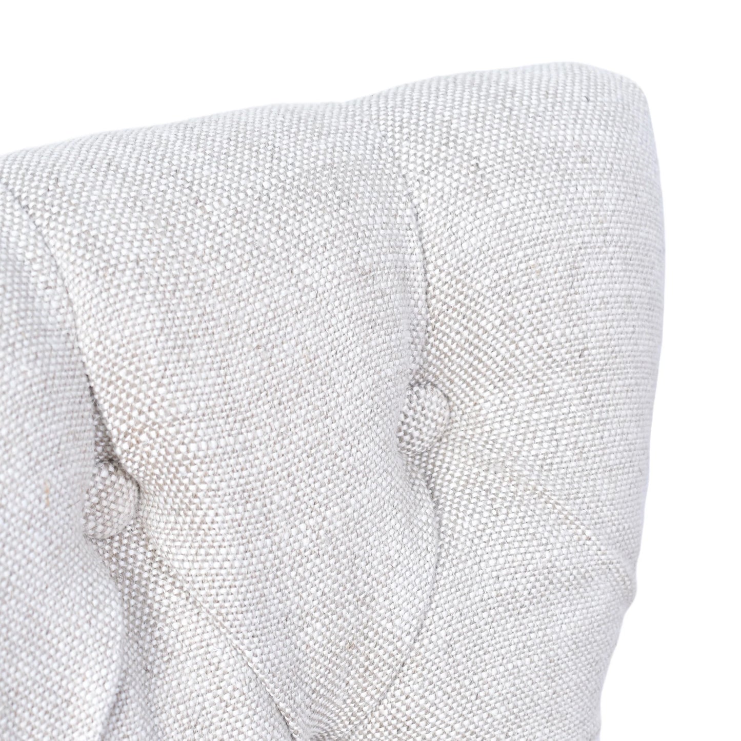 ELMORE LIGHT GREY LEATHER DINING CHAIR WITH WHITEWASH LEGS