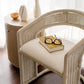 FORSTER RATTAN DINING CHAIR  IN NATURAL OR WHITE