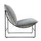 SILVA FABRIC ARMLESS LOUNGE CHAIR  EASY CHAIR ACCENT CHAIR IN WINTER