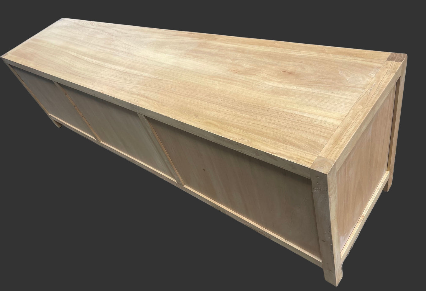 BORDEAUX SOLID ELM WOOD TV UNIT 200CM