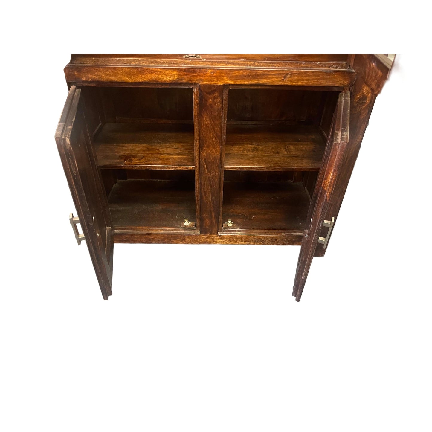 SOLID BENATO INDIAN ROSEWOOD 4 DOORS GLASS DISPALY CABINET - FLOOR STOCK CLEARANCE