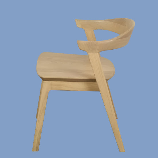 FYNN SOLID OAK DINING CHAIRS IN NATURAL SET OF 2 - MyChocolateWood