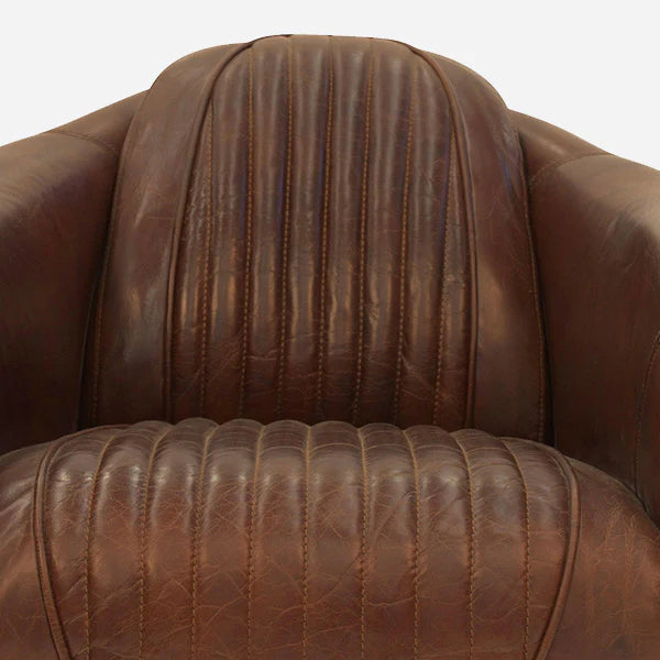 PINTO VINTAGE  LEATHER ARMCHAIR TOP GRAIN COW HIDE