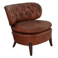 MIGUEL AGED LEATHER LOUNGE CHAIR