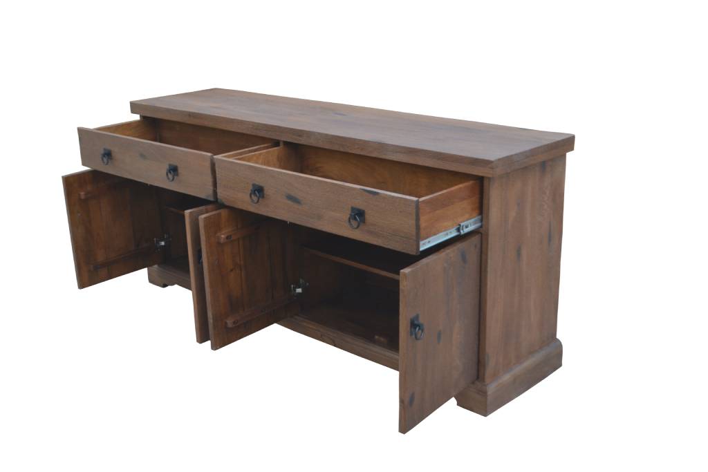 ELLERY SOLID MANGO WOOD BUFFET/SIDEBOARD ANTIQUE WALNUT