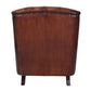 CHAMBERLAIN TOP GRAIN LEATHER ARMCHAIR/LOUNGE CHAIR IN CARAMEL - MyChocolateWood