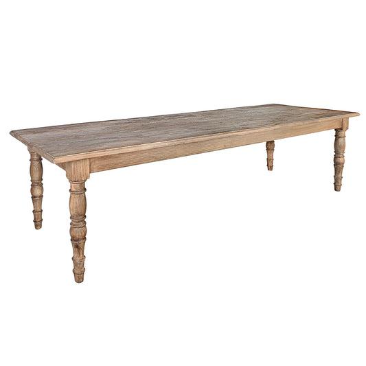 POWELL RECLAIMED ELM RECTANGUALR DINING TABLE 300CM