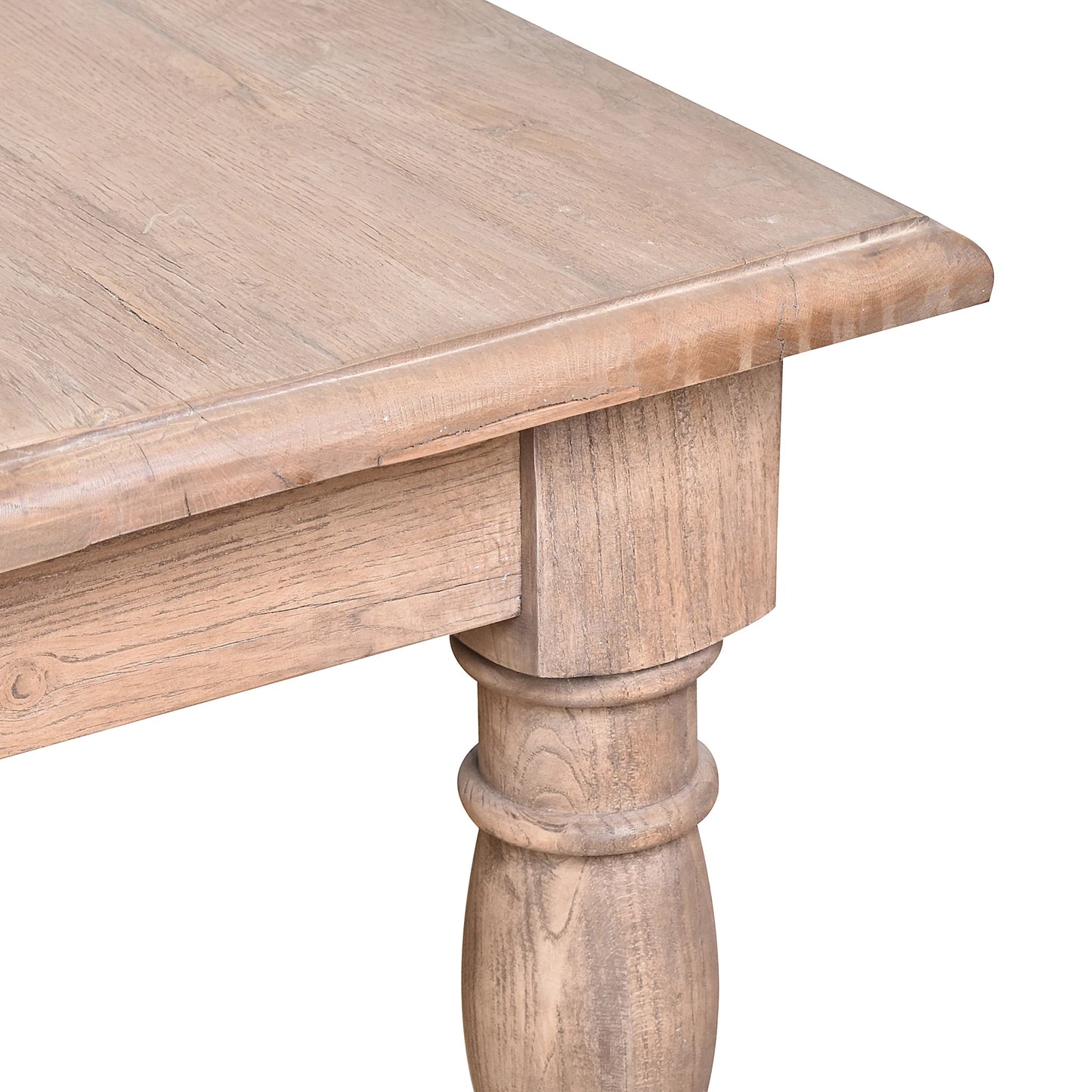 POWELL RECLAIMED ELM SQUARE DINING TABLE 150 X 150CM