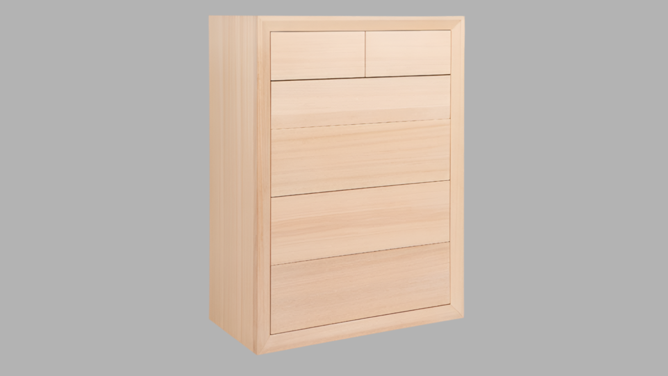 CHAUCER PINE TIMBER TALLBOY /CHEST OF 6 DRAWERS CUSTOM MADE IN AUSTRALIA