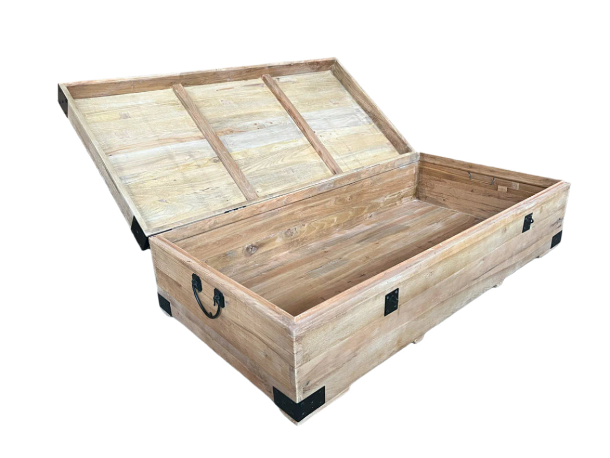 FAIRMONT RECYLCED ELM TRUNK/COFFEE TABLE 160CM IN NATURAL