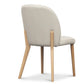 MOLARD TOP GRAIN LEATHER DINING CHAIR IN FROST