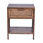 ELDRIDGE MINDI WOOD 1 DRAWER BEDSIDE TABLE IN HONEY BROWN - MyChocolateWood
