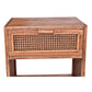 ELDRIDGE MINDI WOOD 1 DRAWER BEDSIDE TABLE IN LIGHT TOBACCO - MyChocolateWood