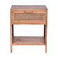 ELDRIDGE MINDI WOOD 1 DRAWER BEDSIDE TABLE IN LIGHT TOBACCO - MyChocolateWood