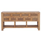 ELDRIDGE SOLID MINDI WOOD BUFFET 9 DRAWERS SIDEBOARD IN LIGHT TOBACCO 180CM - MyChocolateWood