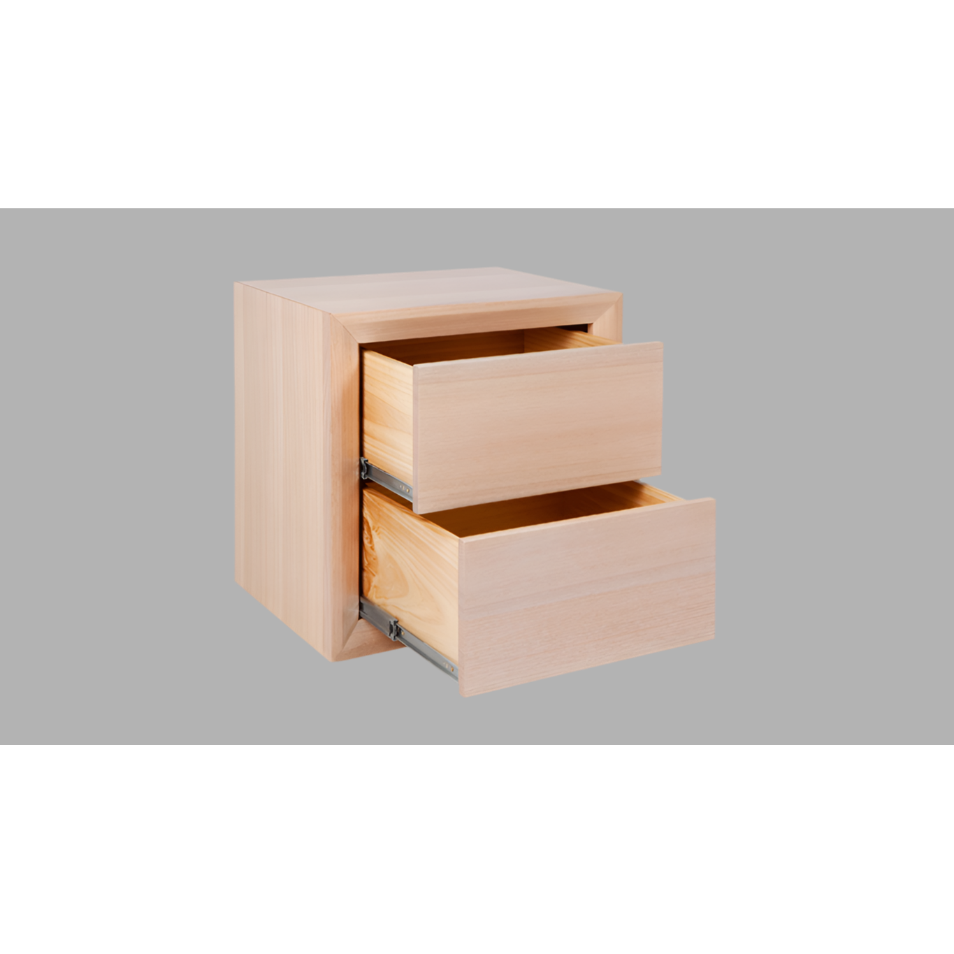 CHAUCER PINE TIMBER 2-DRAWER BEDSIDE TABLE CUSTOM MADE IN AUSTRALIA - MyChocolateWood