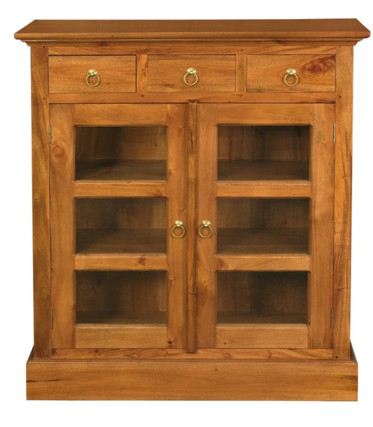 TASMANIA SOLID MAHOGANY BUFFET 2 DOORS & 3 DRAWERS IN LIGHT PECAN