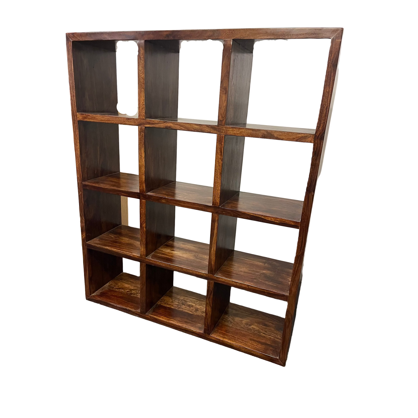 SOLID BENATO INDIAN ROSEWOOD 12 CUBE DISPALY UNIT - FLOOR STOCK CLEARANCE