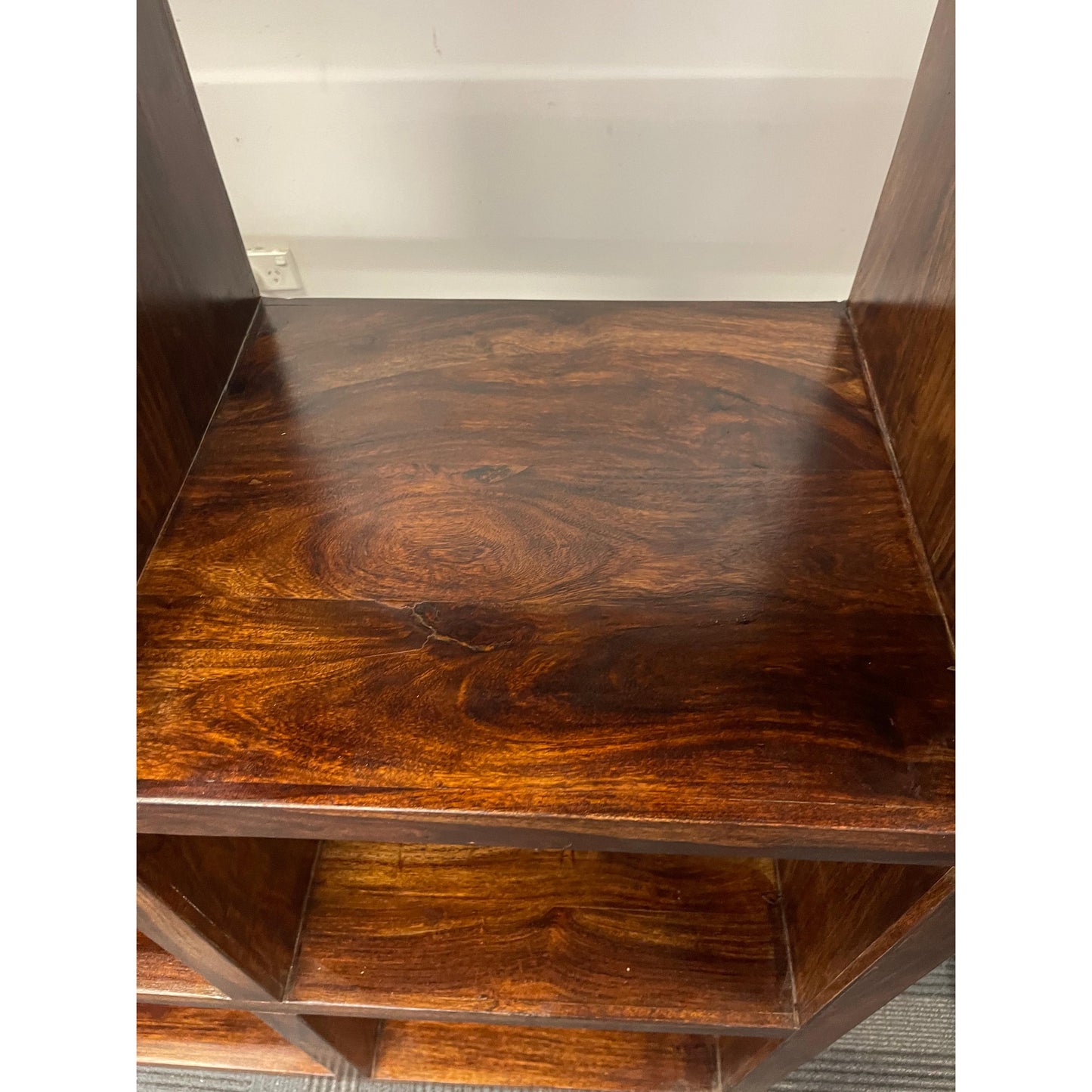 SOLID BENATO INDIAN ROSEWOOD 12 CUBE DISPALY UNIT - FLOOR STOCK CLEARANCE