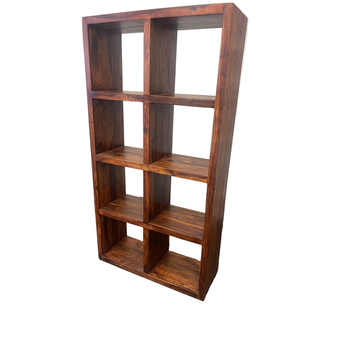 SOLID BENATO INDIAN ROSEWOOD 8 CUBE DISPALY UNIT - FLOOR STOCK CLEARANCE