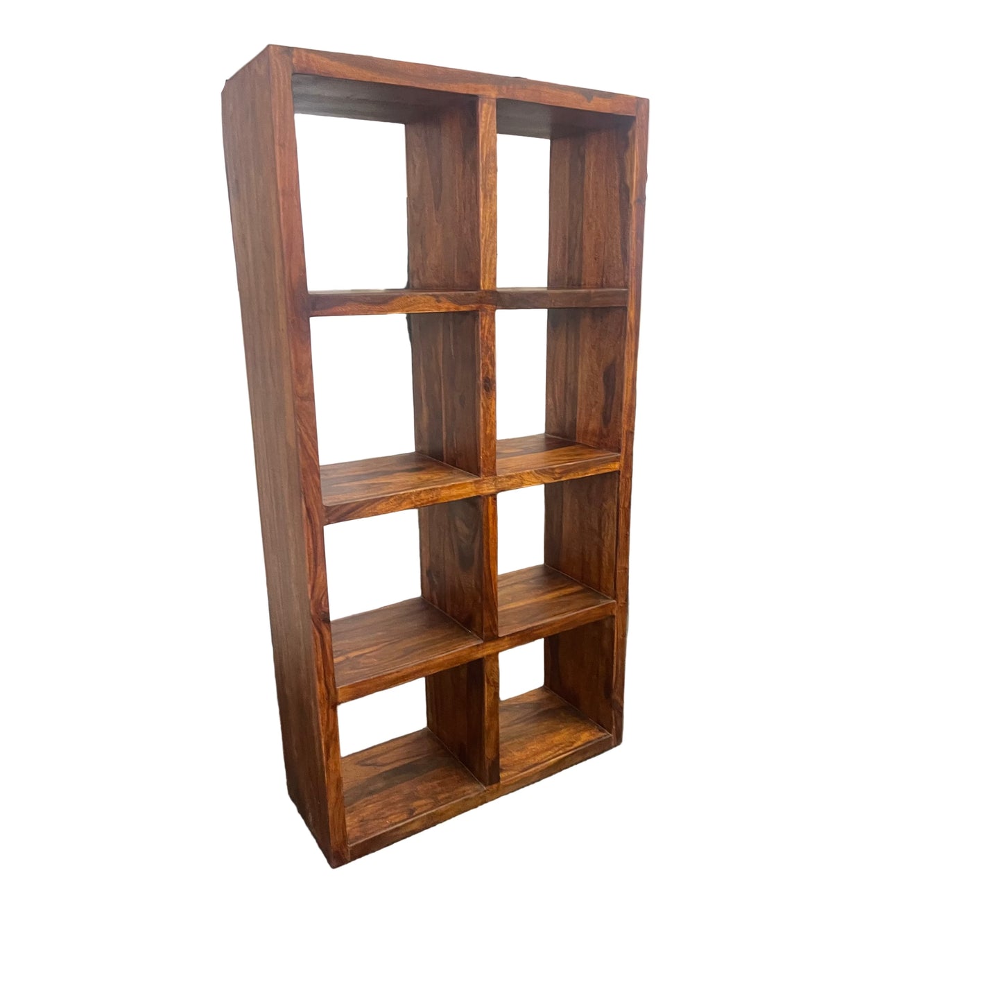 SOLID BENATO INDIAN ROSEWOOD 8 CUBE DISPALY UNIT - FLOOR STOCK CLEARANCE