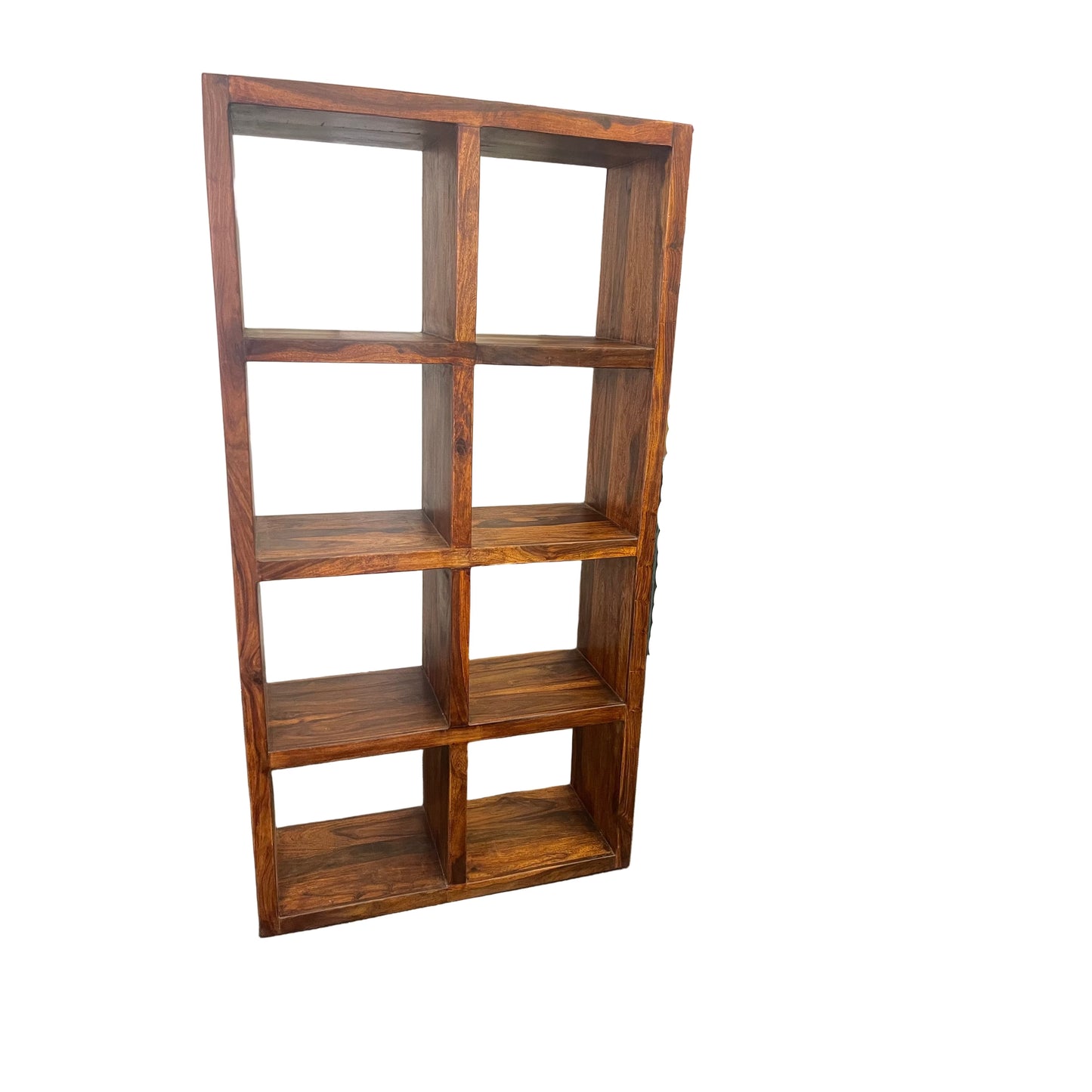 SOLID BENATO INDIAN ROSEWOOD 8 CUBE DISPALY UNIT - FLOOR STOCK CLEARANCE