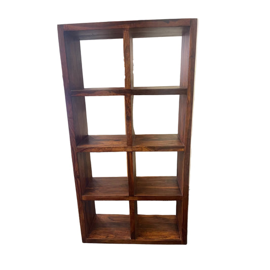 SOLID BENATO INDIAN ROSEWOOD 8 CUBE DISPALY UNIT - FLOOR STOCK CLEARANCE