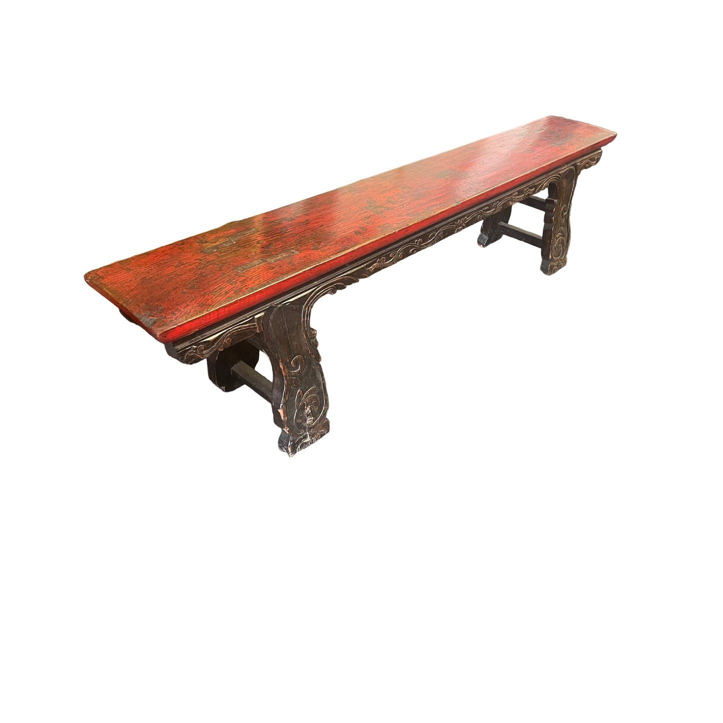 YUNNAN CHINESE ANTIQUE BENCH IN ELM WOOD 200CM