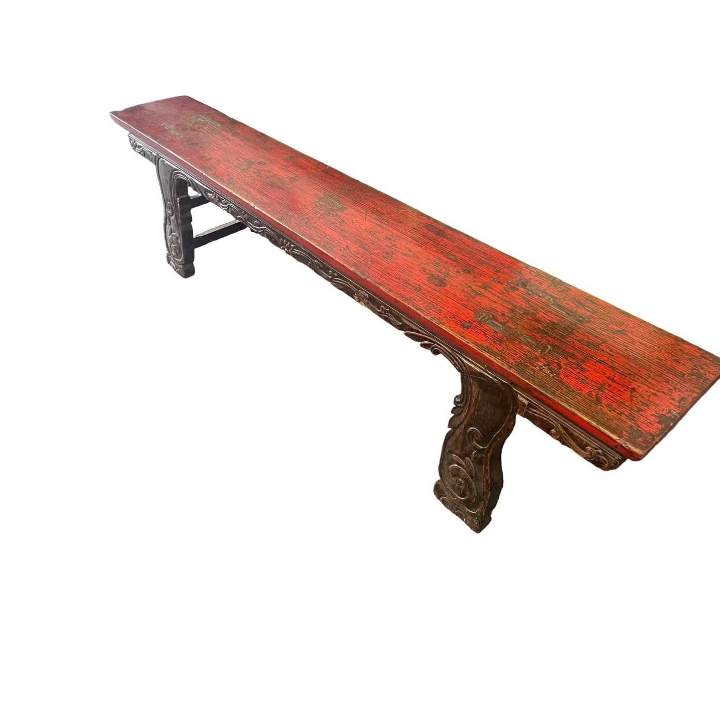 YUNNAN CHINESE ANTIQUE BENCH IN ELM WOOD 200CM